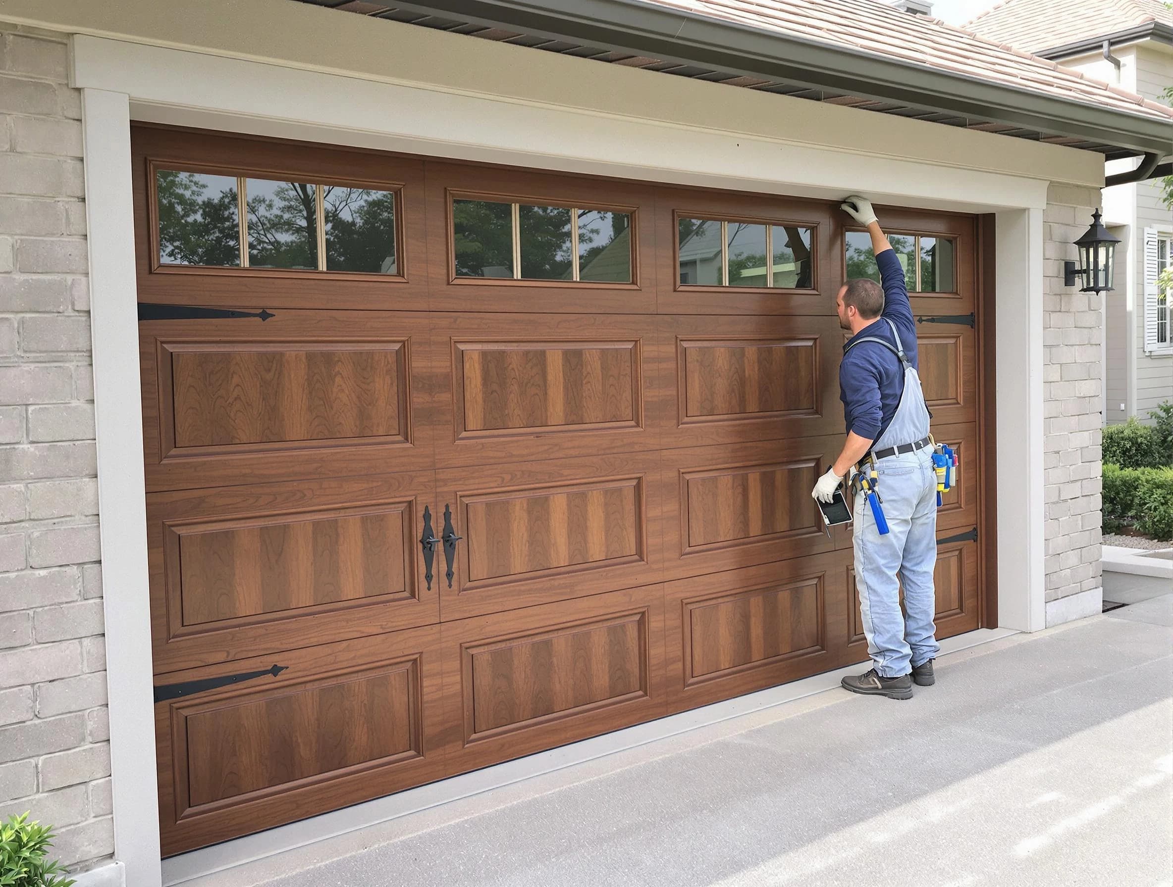 Custom garage door showcase by Ridgewood Garage Door Repair in Ridgewood