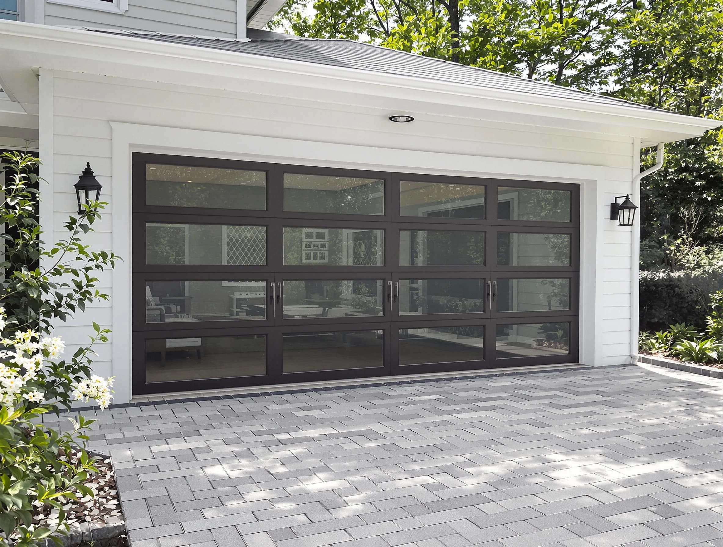 Ridgewood Garage Door Repair design specialist presenting custom garage door options to Ridgewood homeowner